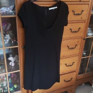 Elegant Black Short Sleeve Dress